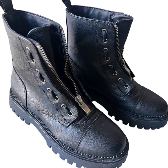 Sincerely Jules zipper platform boots 8.5 - Picture 4 of 6